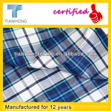 Pure Cotton Yarn Dyed Checked Poplin Fabric